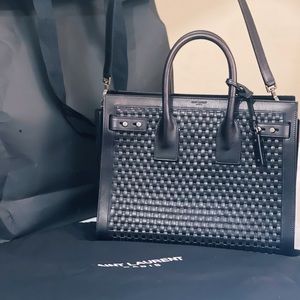 LARGE SAC DE JOUR CARRY ALL BAG IN BLACK